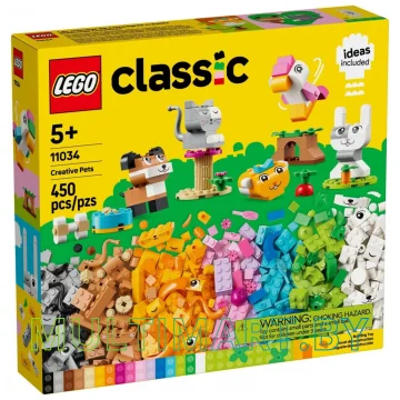 Набор деталей LEGO Classic 11034 Креативные домашние животные